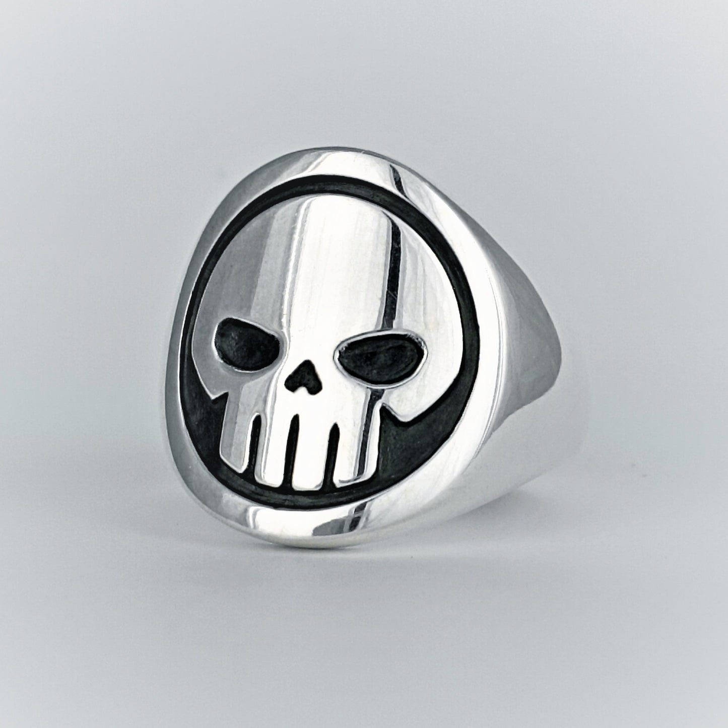schedelring zilver groot